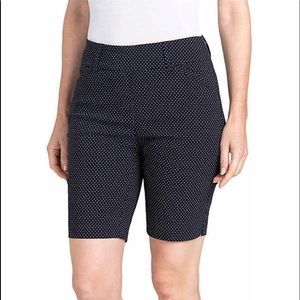 Hilary Radley Womens Midweight Bermuda Pull-On Short